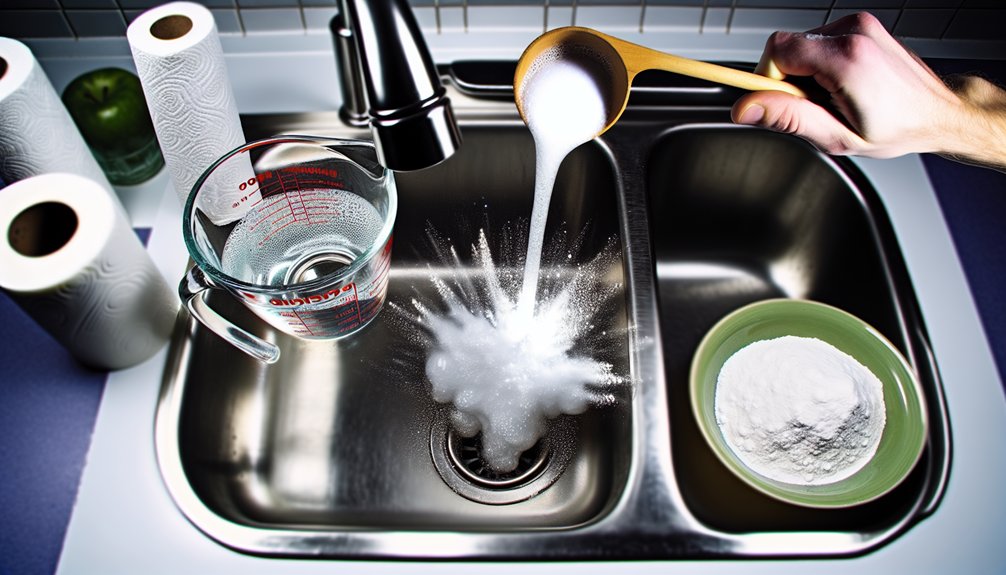 baking soda vinegar reaction