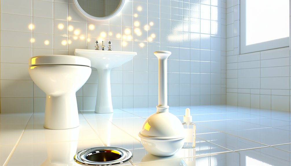 clearing clogs with suction