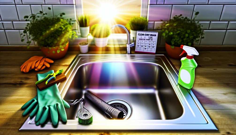 monthly drain cleaning reminder