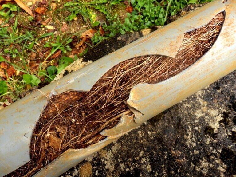 root intrusion replace sewer line