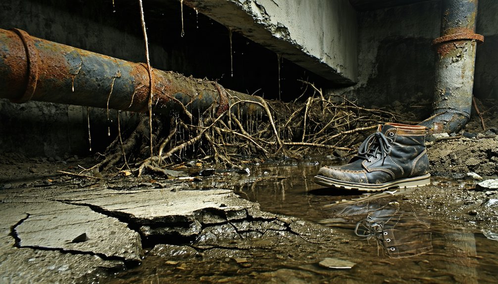 sewer line damage indicators