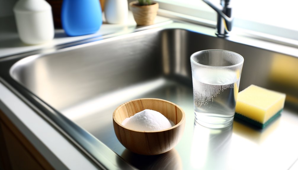unclog drains with baking soda
