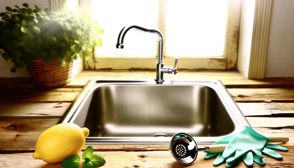 unclogging kitchen sink methods